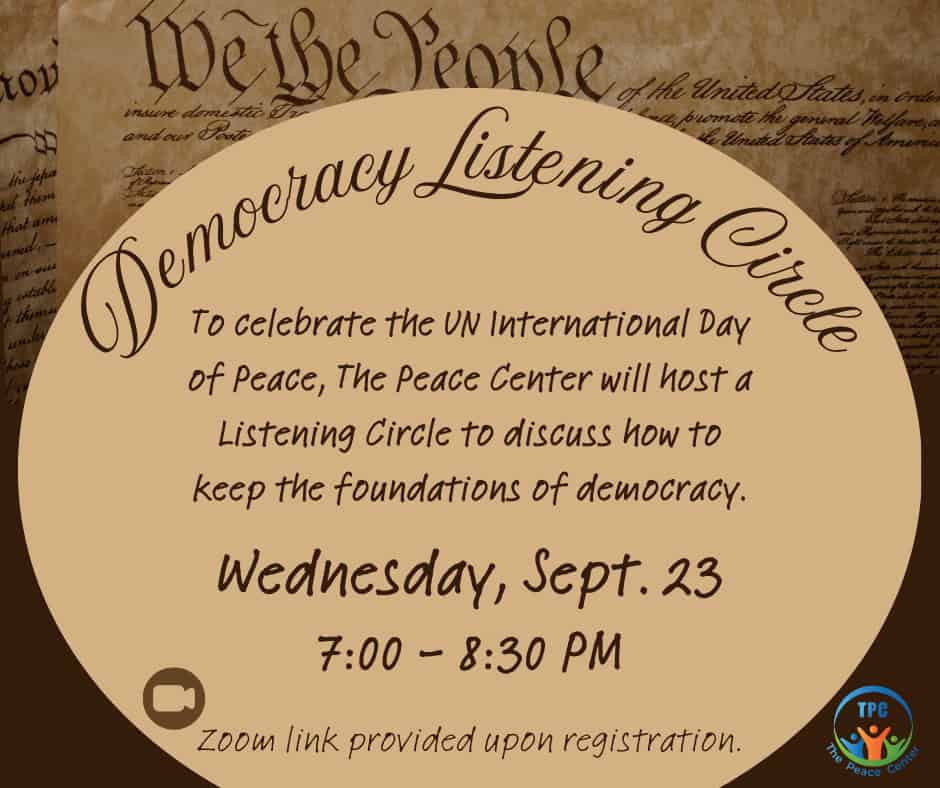 Democracy circle -Peace Day Philly